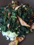 Smoke Turkey Wings and Kale