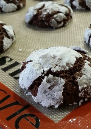 A picture of Chocolate Crinkle Cookies.
