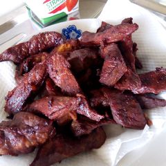 A picture of Deep fried beef.