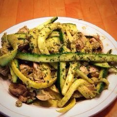 A picture of Chicken Pesto "Pasta".