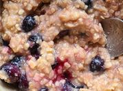 A picture of blueberry applesauce