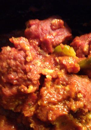 A picture of Crockpot Porcupine Pepper Balls.