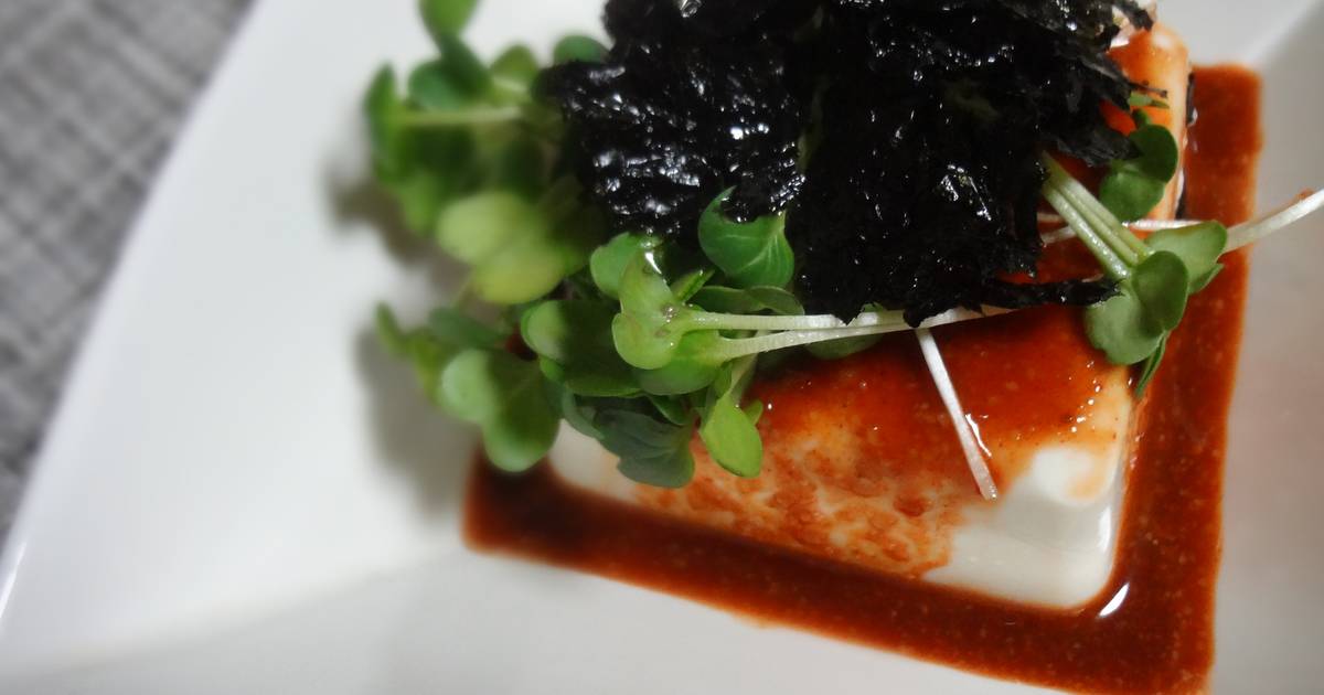 Korean-Style Chilled Tofu with Versatile Korean Seasoning Recipe by
