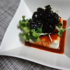 A picture of Korean-Style Chilled Tofu with Versatile Korean Seasoning.