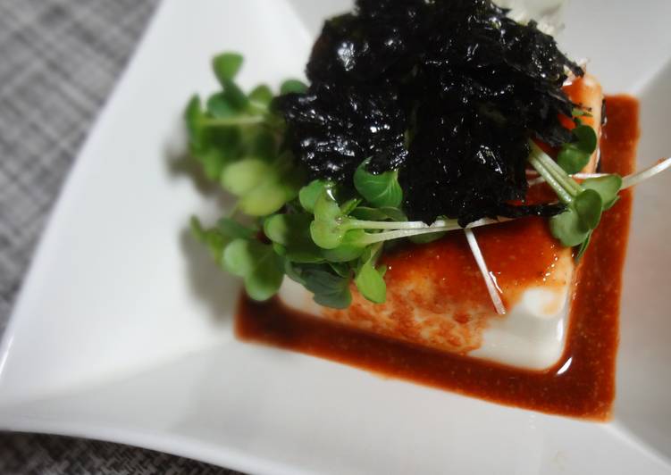 Steps to Prepare Super Quick Homemade Korean-Style Chilled Tofu with Versatile Korean Seasoning