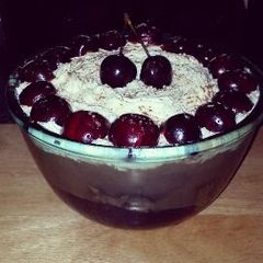 A picture of Black forest trifle.