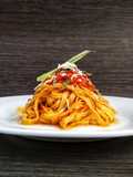 Fideos con salsa de Tomate
