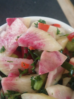 A picture of Watermelon radish salad (Healthy).