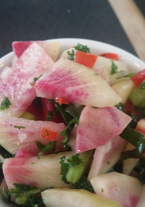 A picture of Watermelon radish salad (Healthy).