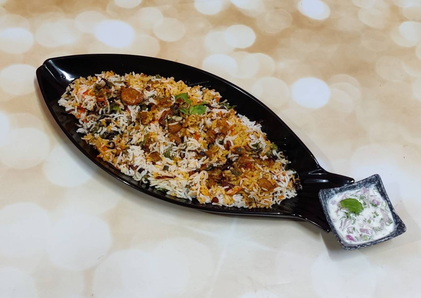 Hyderabadi Prawns Biryani