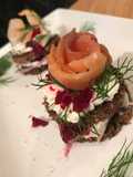 Pumpernickel Open Sandwich for Beautiful Skin