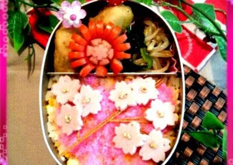 Cherry Blossom Bento for Hanami Viewing