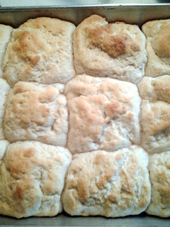A picture of Grans easy homemade biscuits.