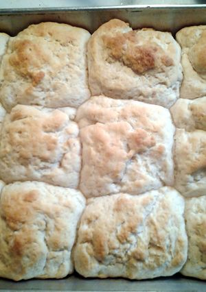 A picture of Grans easy homemade biscuits.