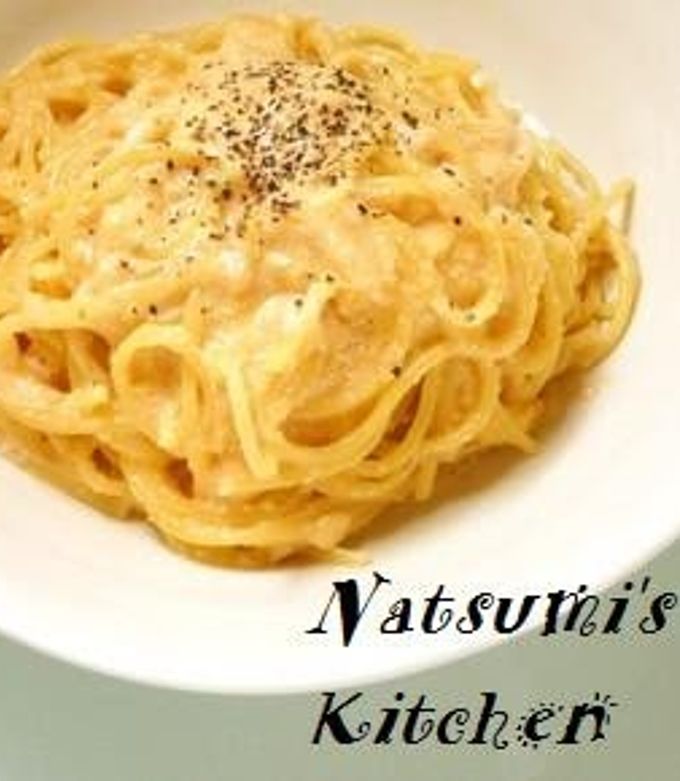 A Masterpiece! Tarako Pasta Carbonara Recipe By Cookpad.Japan