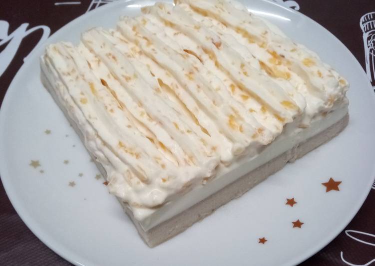 A révélé le secret de la recette Trifle de banane, au yaourt et à la chantilly au kaki spécial