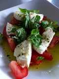 Bocconcini ,fresh tomato , & basil salad