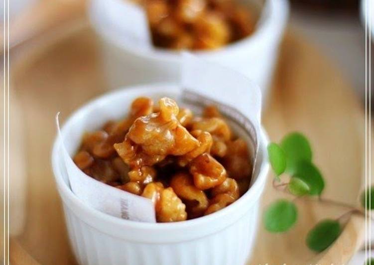 How to Make Favorite Simple Walnut Caramel Praline