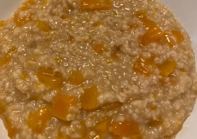 Porridge salato con zucca