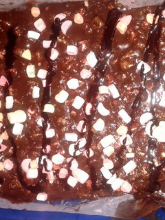 A picture of hot chocolate cookies {no bake} super easy.