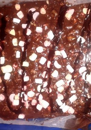 A picture of hot chocolate cookies {no bake} super easy.
