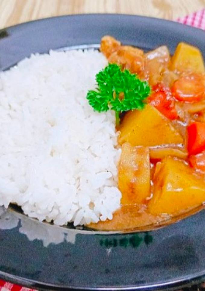 Foto resep 226. Nasi Kari Jepang Enak, Kental Dan Mudah Cara Membuatnya || Japanese Chicken Curry