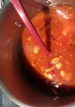 A picture of Quick tomato soup.
