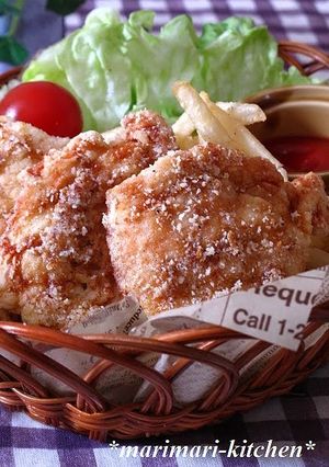 A picture of Consomme & Cheese Flavor Chicken Breast Karaage.