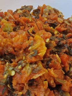A picture of Gajar methi ki simple recipe.