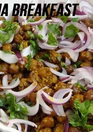 A picture of Kala Chana Breakfast Recipe - Healthy Recipe.