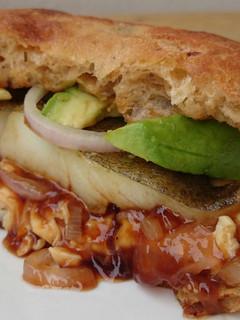 A picture of Fish And Avocado Burger.