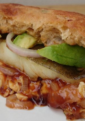 A picture of Fish And Avocado Burger.
