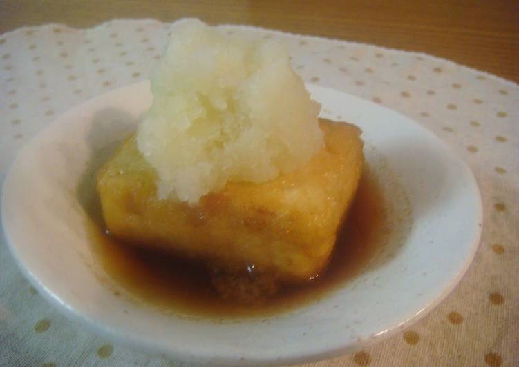 Recipe of Award-winning Non-Fried Agedashi Tofu for Dieters