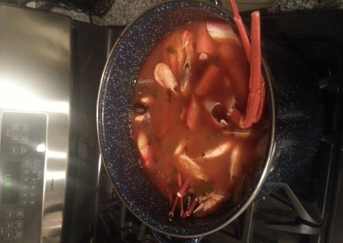 Seafood mix soup