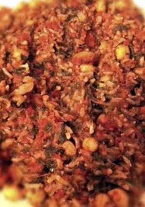 A picture of Spinach And Chick Pea Curry.