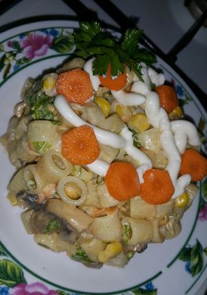 صورة لوصفة معكرونة باردة