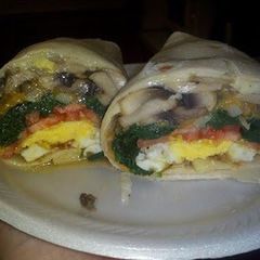 Awesome Deluxe Breakfast Wrap A picture of Awesome Deluxe Breakfast Wrap.