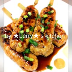 A picture of Chicken Breast Meatballs with Teriyaki Sauce.