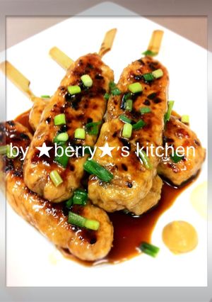 A picture of Chicken Breast Meatballs with Teriyaki Sauce.
