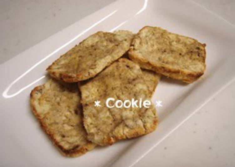 Steps to Prepare Perfect Soy Pulp Banana Cookies