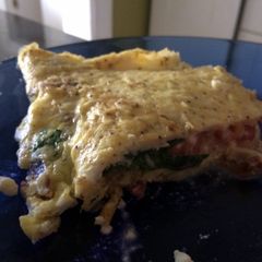 A picture of Feta And Spinach Omelette.