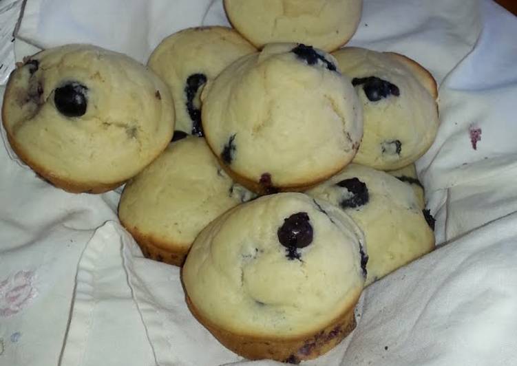 Recipe: Appetizing Blueberry Muffins