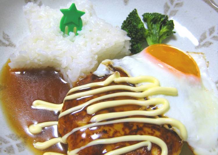 Japanese-Style Loco Moco Nutritious Tofu Burgers