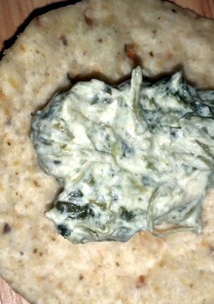 A picture of Bacon Ranch Spinach Dip.