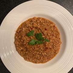 A picture of Spicy mince turkey-low fat-low carb-Thai(ish)-take-out For Jamo.