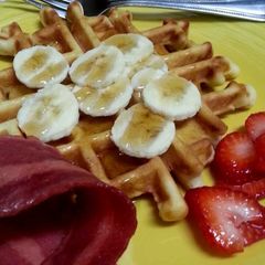 A picture of Elvis waffles.