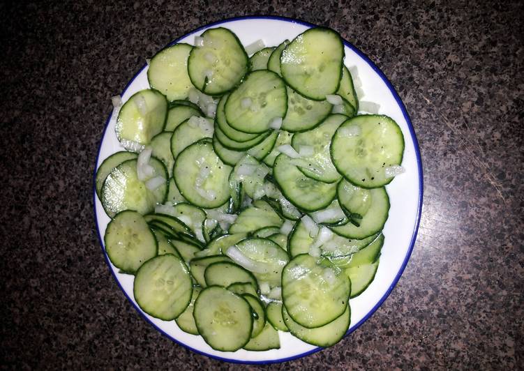 Recipe of Super Quick Homemade Cucumber Salad