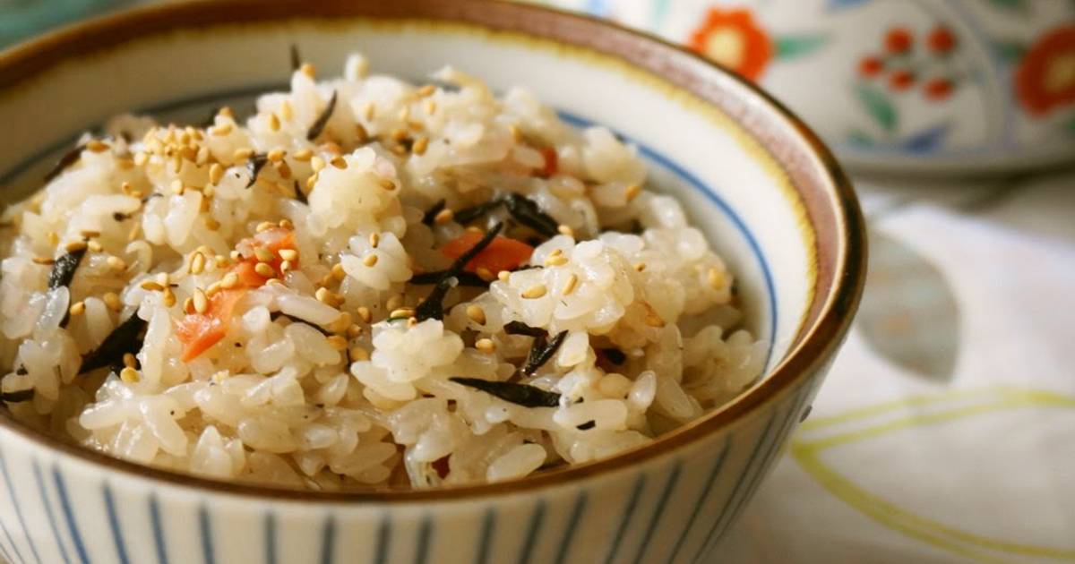 Steamed Sticky Rice With Hijiki Umeboshi And Chirimen Jako Recipe By