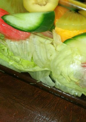 A picture of Fruit explosion salad.