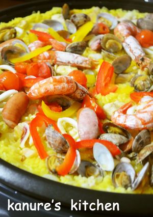 A picture of Easy Paella on an Electric Griddle.